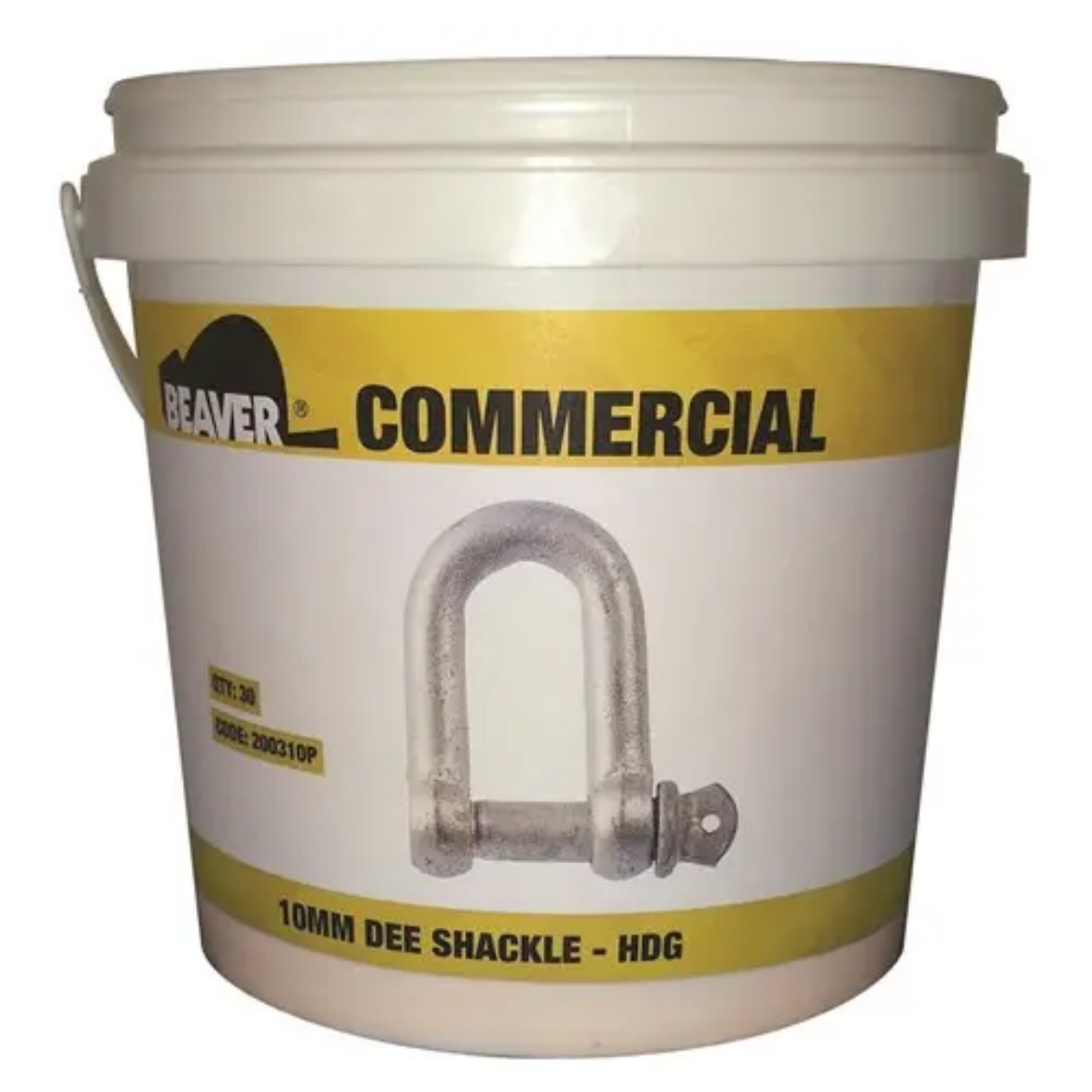 Picture of Beaver, Commercial Dee Shackles (Pail) - Galvanised Size 23mm