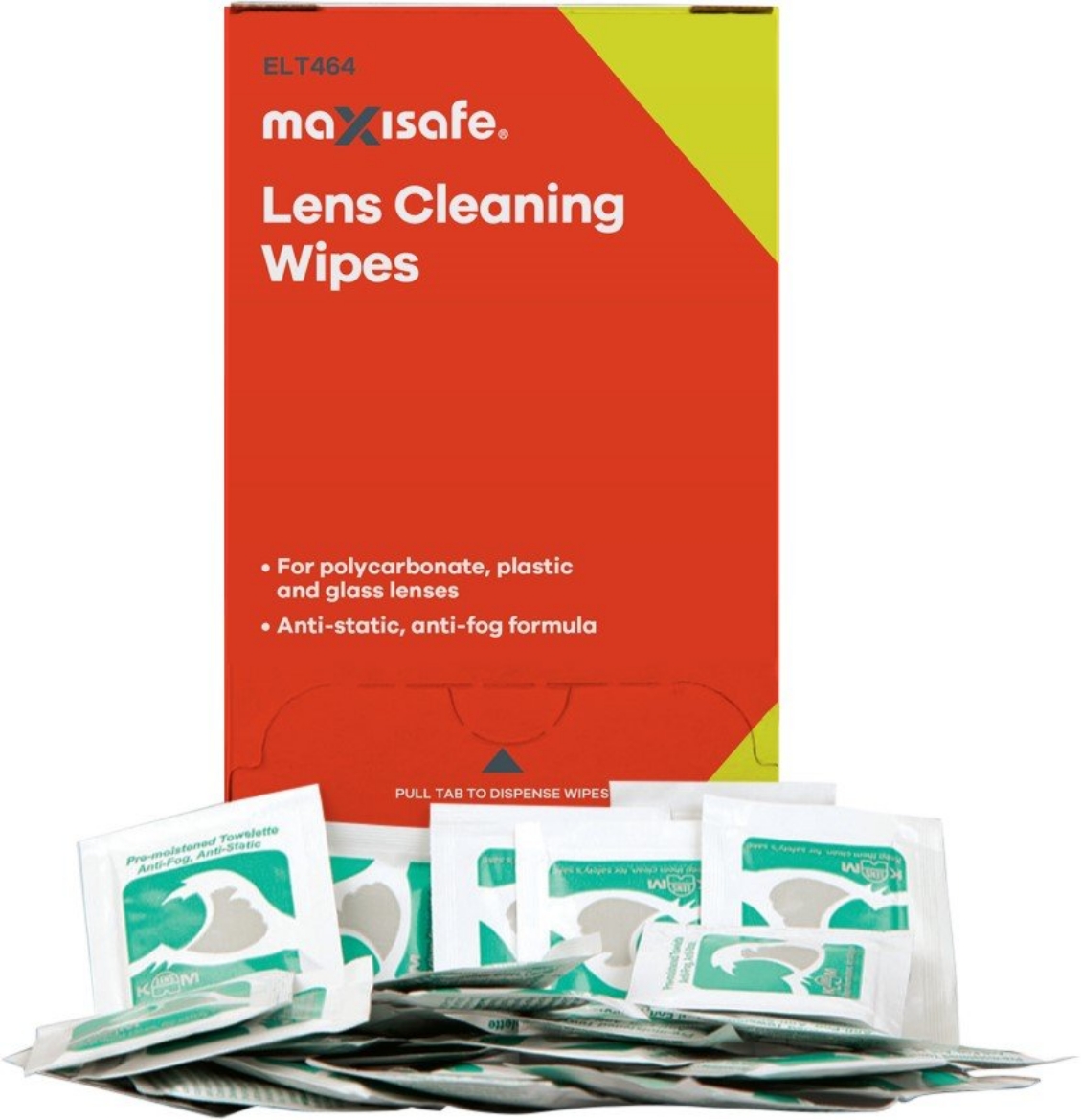 Picture of Maxisafe Anti-Fog Lens Cleaning Wipes - 100