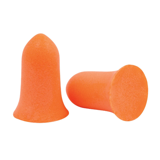 Picture of Force360 Bell Shaped Uncorded Disposable Earplug Class 4, 22dB (200pr Per Box) Orange Size One