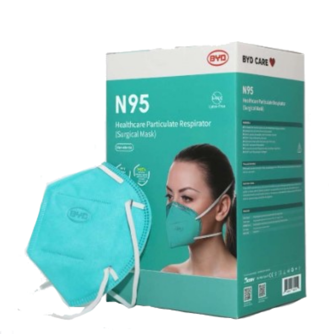 Picture of BYD N95/P2 Foldable Respirator - TGA  337767 (Box 25)