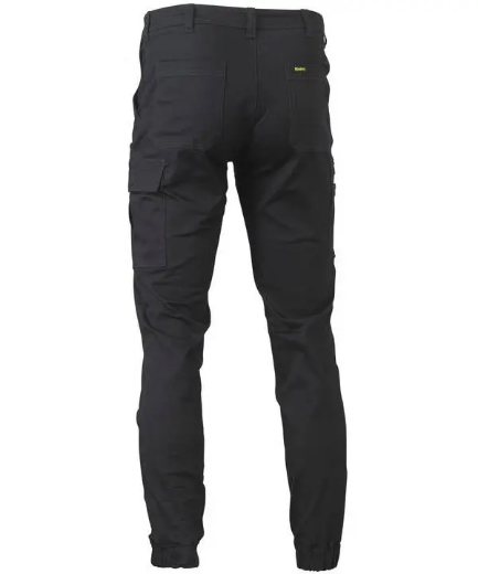 Picture of Bisley, Stretch Cotton Drill Cargo Cuffed Pants- Navy Size 92R