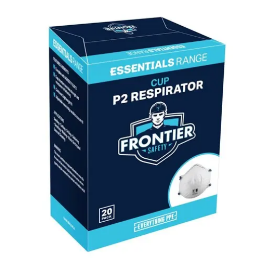 Picture of Frontier, P2 Cup Respirator No Valve, 20 Units Per Box - White