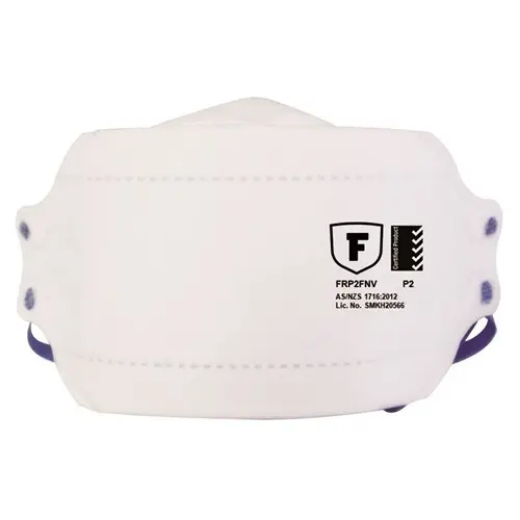 Picture of Frontier, P2 Flat Fold Respirator no valve, 20 units per box - White