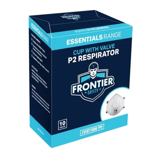 Picture of Frontier, P2 Cup Respirator with valve, 10 units per box - White