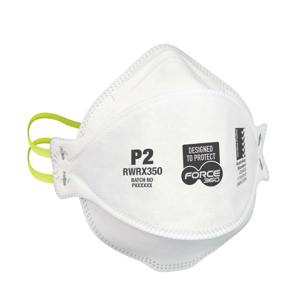 Picture of Force360 P2 Flat Fold Disposable Respirator (20 per box) White Size One