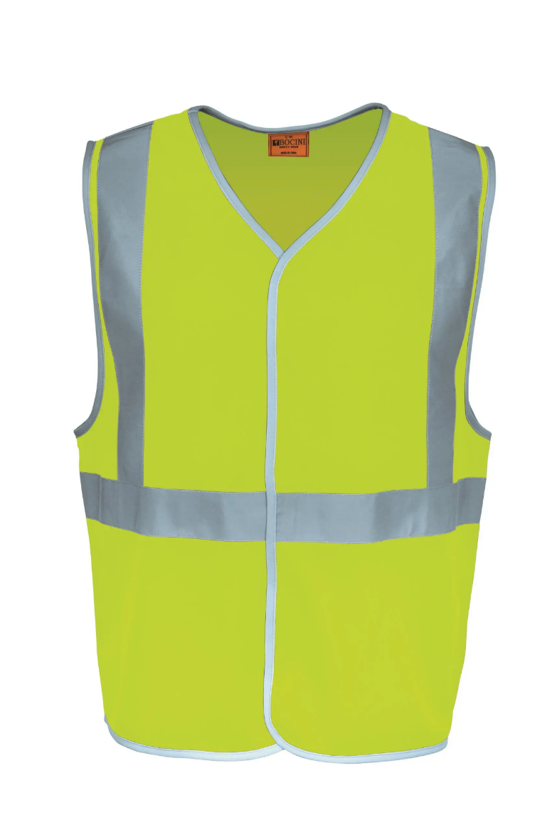 Picture of Bocini, Hi-Vis Vest With Crossing Tape - Yellow Size Large
